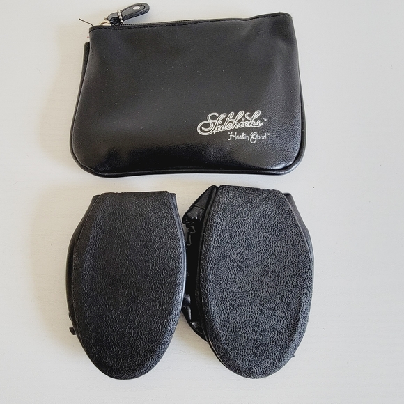 NWOT Heel Savers Ballet Flats with Travel Pouch Black Sz 7 - 8 - Picture 6 of 6